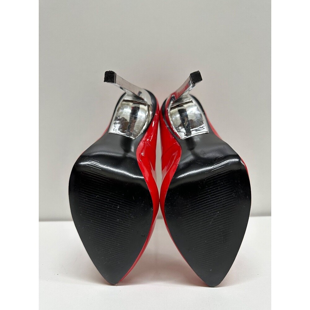 Steve Madden lipstick women size 5.5 M stiletto heel Pumps Red Leather upper - Picture 10 of 10